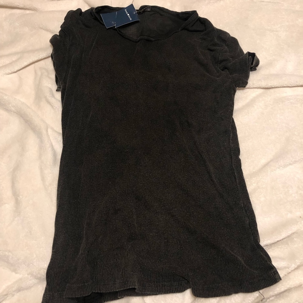 Long dark gray brandy shirt